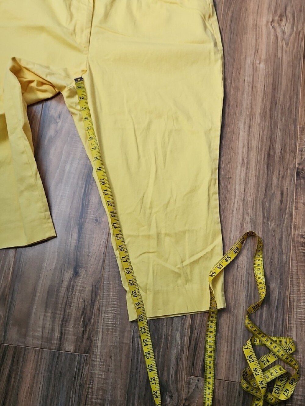 Talbots Yellow The Perfect Cropped Curvy Petite Pants 16WP - Picture 9 of 9